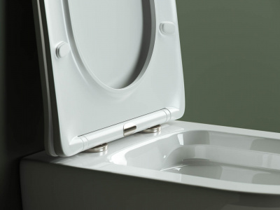 Унитаз подвесной безободковый HIGHLIGHT CN1804 с сиденьем микролифт Ceramica Nova фото в интернет-магазине Русалия