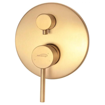 Душевая система встраиваемая Hansberge H6095MG, матовое золото фото в интернет-магазине Русалия
