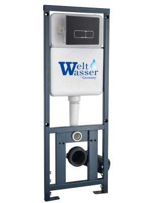 MARBERG 410 SE BL Инсталляция для унитаза. Квадратная черная кнопка WeltWasser фото в интернет-магазине Русалия