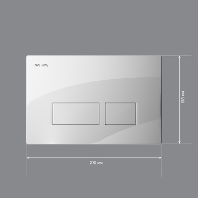 I047001 Pro S, клавиша для инсталляции пневматическая, пластик, белый фото в интернет-магазине Русалия