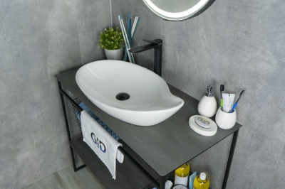 Раковина накладная овальная Simple-N N9052 GID фото в интернет-магазине Русалия