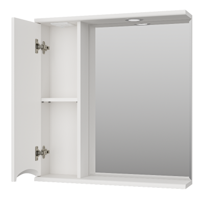 Зеркальный шкаф Атлантик 70 левый П-Атл-4070-010Л Misty фото в интернет-магазине Русалия