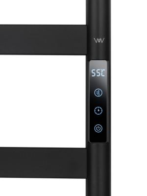 Полотенцесушитель электрический WONZON & WOGHAND ESSEN, Черный матовый (WW-A405-MB) фото в интернет-магазине Русалия