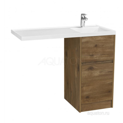 Тумба под раковину AQUATON Лондри 40 Дуб Рустикальный без фасада 1A267001LHDR0 фото в интернет-магазине Русалия