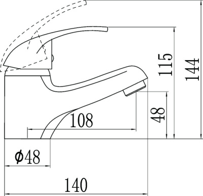 Смеситель для раковины Fmark (FM1003) фото в интернет-магазине Русалия