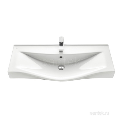 Раковина Santek Беверли 100 отверстие под смеситель 1WH302502 фото в интернет-магазине Русалия