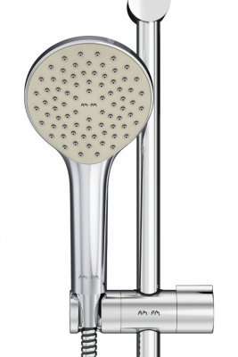 F0190100 Gem душ.комплект: ручн.душ 3 ф-ции d 110 мм, штанга 700, шланг 1 750 мм, хром, шт. фото в интернет-магазине Русалия