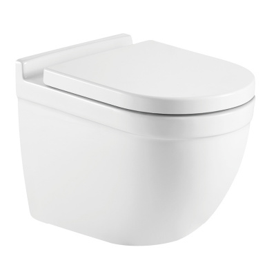 Унитаз подвесной безободковый AZ-0017 Fora с сиденьем микролифт Azario фото в интернет-магазине Русалия