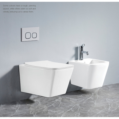 Унитаз подвесной безободковый AZ-2002 Boca с сиденьем микролифт Azario фото в интернет-магазине Русалия