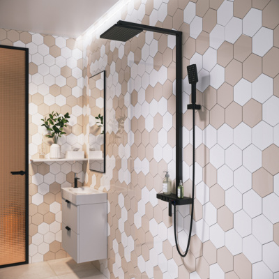 Душевая система Timo Torne (SX-4310/03) черный фото в интернет-магазине Русалия