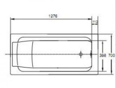 Чугунная ванна JACOB DELAFON PARALLEL E2946 150х70 фото в интернет-магазине Русалия