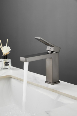 Смеситель для раковины HAIBA цвет: оружейная сталь (HB10732-3) фото в интернет-магазине Русалия