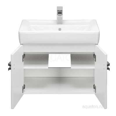 Тумба под раковину AQUATON Оптима 70 белый 1A124101OP010 фото в интернет-магазине Русалия