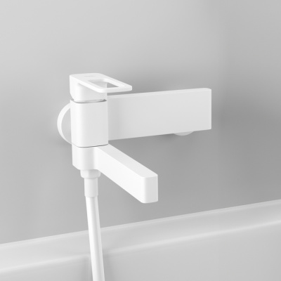 Смеситель для ванны IDDIS Slide белый матовый (SLIWT00i02WA) фото в интернет-магазине Русалия