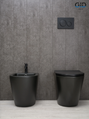 Унитаз приставной Gid TRS-269BM 62214Y черный матовый 56x36.5x42 фото в интернет-магазине Русалия