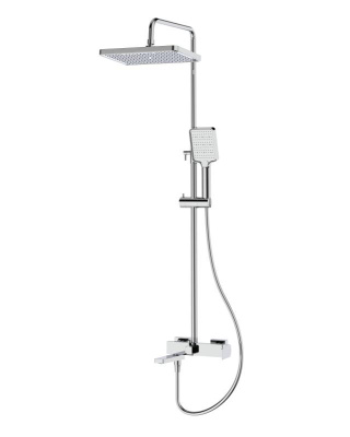 Душевая стойка со смесителем и изливом  ARDENTE-VSCM-CRM  Belbagno фото в интернет-магазине Русалия