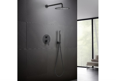 Set 3 в 1 душевой комплект AQUATEK, матовый черный AQ1172MB БЕТТА фото в интернет-магазине Русалия