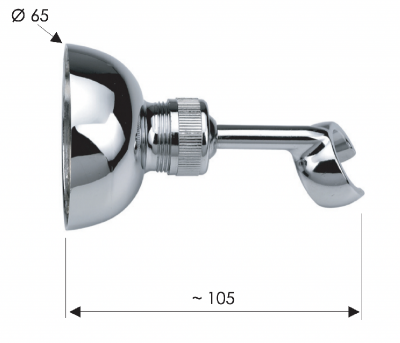 Держатель ручного душа Remer 338VO, бронза фото в интернет-магазине Русалия