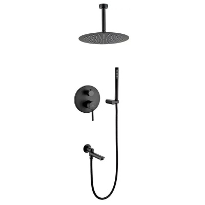 Душевая система встраиваемая Grocenberg GB5099BL-2, черный фото в интернет-магазине Русалия