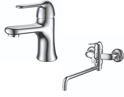 Комплект смесителей D&K DA1340005SET (DA1342141,DA1343301) фото в интернет-магазине Русалия