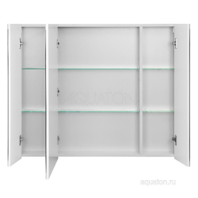 Зеркальный шкаф AQUATON Нортон 100 белый 1A249302NT010 фото в интернет-магазине Русалия