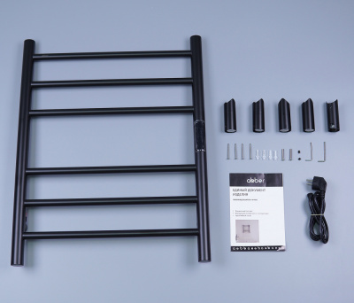 Полотенцесушитель электрический ABBER Standard AH4606MB черный матовый фото в интернет-магазине Русалия