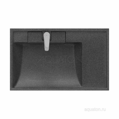 Раковина AQUATON Рейн 80 графит 1A72113KRW210 фото в интернет-магазине Русалия