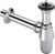 Металлический хромированный сифон для раковины 366681 Viega фото в интернет-магазине Русалия