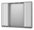Зеркальный шкаф Balaton 100 (комбинированный) BAL-04100-01-01 Brevita фото в интернет-магазине Русалия