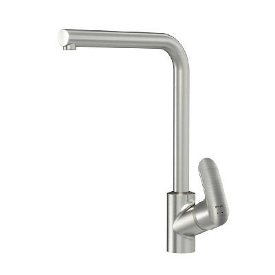 F8005011 Like, смеситель для кухни L-образный излив, сатин, шт. фото в интернет-магазине Русалия