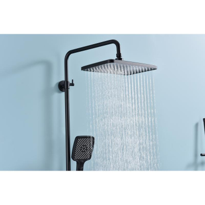 Душевая система Raglo R60.24.06, черный фото в интернет-магазине Русалия