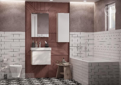 Зеркальный шкаф AQUATON Асти 50 белый 1A263302AX010 фото в интернет-магазине Русалия