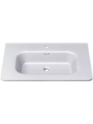 Раковина для ванной 70 см, Uperwood Monica, белая глянцевая RMonica70wg фото в интернет-магазине Русалия