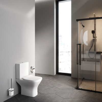 C908601SC Gem унитаз-компакт  без ободка с сиденьем микролифт Am.Pm фото в интернет-магазине Русалия