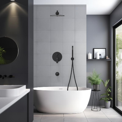 Set 4 в 1 душевой комплект AQUATEK, матовый черный AQ1173MB БЕТТА фото в интернет-магазине Русалия