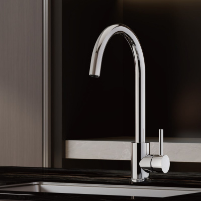Смеситель для кухни BELZ B70809, хром фото в интернет-магазине Русалия