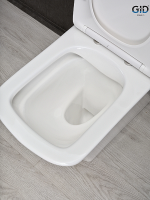 Унитаз напольный Gid Tn2184 62251Y белый 62.5x35x81 фото в интернет-магазине Русалия