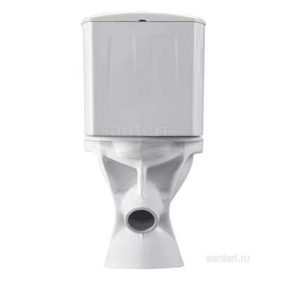 Унитаз - компакт с сиденьем Вест белый 1.P201.8.S00.00B.F Santeri фото в интернет-магазине Русалия