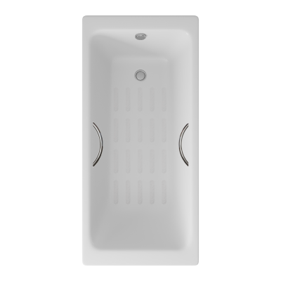 Чугунная ванна Parallel 170х80 DLR220502R-AS с ручками, с антислипом Delice фото в интернет-магазине Русалия