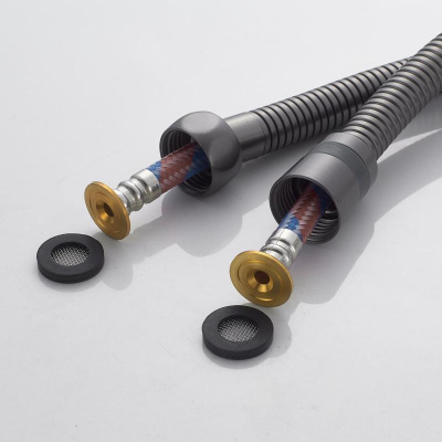 Гигиенический душ со смесителем Shevanik S6805T, оружейная сталь фото в интернет-магазине Русалия