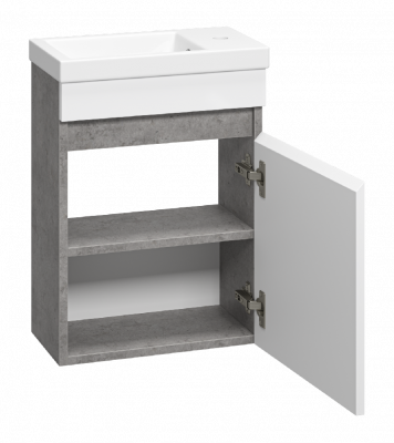 Тумба Ронда 40 подвесная с раковиной Cersanit Como 40 Misty фото в интернет-магазине Русалия