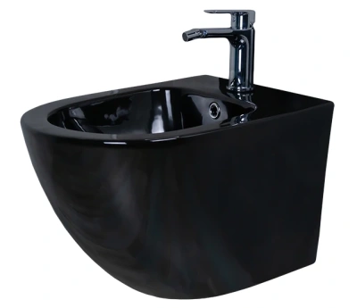 Биде подвесное Gid BDP-96BL 21102 черная глянцевая 48x37x32.5 фото в интернет-магазине Русалия
