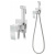 Гигиенический душ со смесителем встраиваемый Hansberge H3077W, хром/белый фото в интернет-магазине Русалия