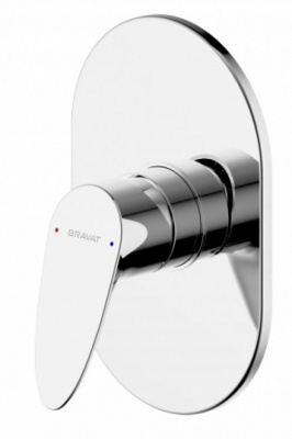 Смеситель для душа встраиваемый Drop PB84898CP-RUS Bravat фото в интернет-магазине Русалия