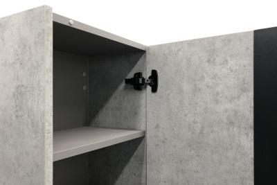 COMFORTY. Шкаф-колонна "Эдинбург-40" бетон светлый фото в интернет-магазине Русалия