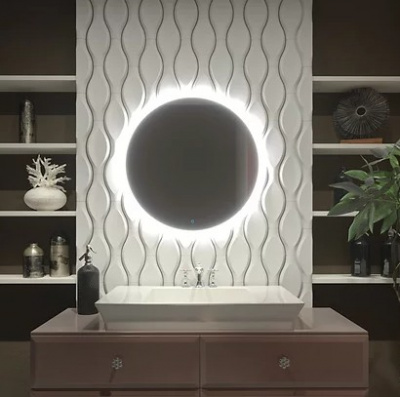 Зеркало круглое 01-00237-02 (70х70 см) Crystalint фото в интернет-магазине Русалия