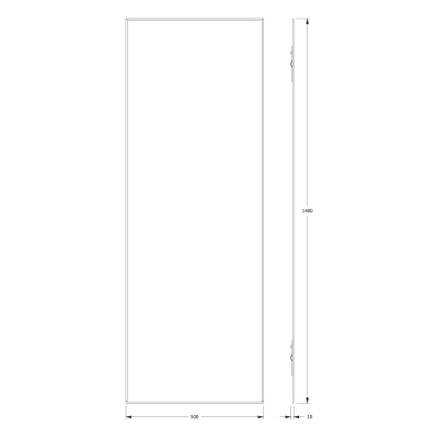 Зеркало настенное с фацетом Standard EVOFORM 50x140 см, BY 0247 фото в интернет-магазине Русалия