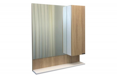 COMFORTY. Зеркало-шкаф "Рига-70" дуб сонома фото в интернет-магазине Русалия