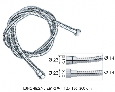 Шланг для душа 200 см Remer 333CN200 фото в интернет-магазине Русалия