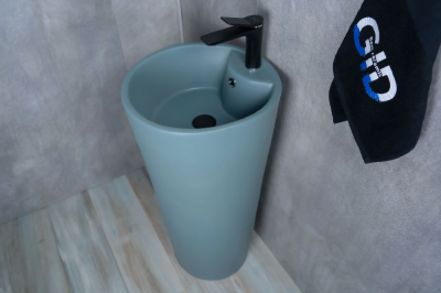 Раковина напольная Gid Nb131gm (зеленая хаки) фото в интернет-магазине Русалия